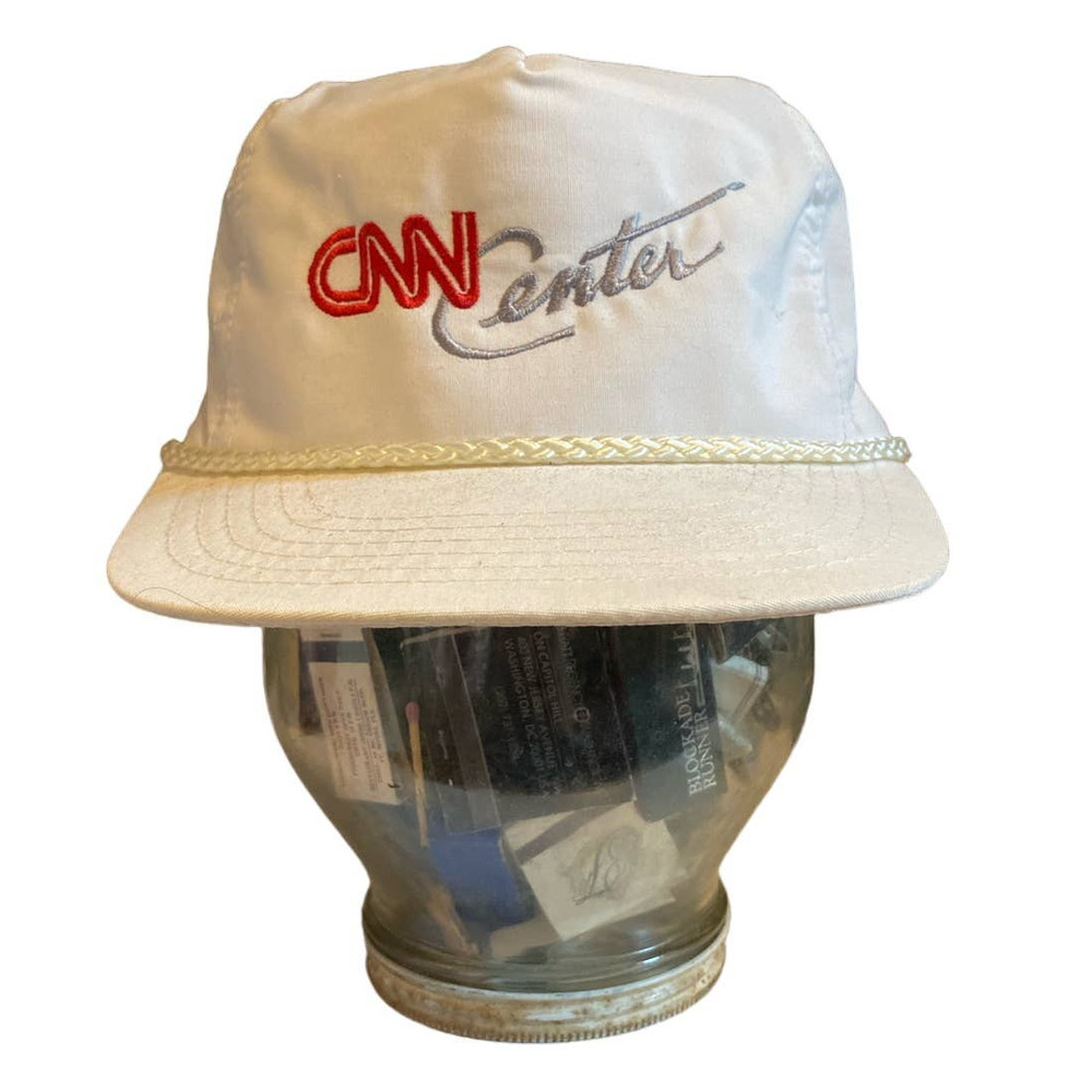 Vintage CNN Center Rope Snapback Hat